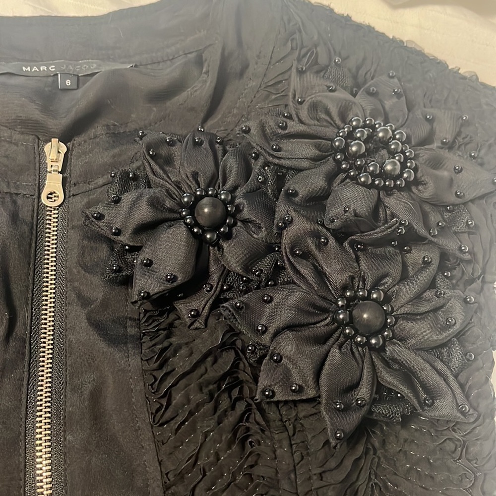 Size 6 Black mini Marc Jacobs cocktail dress. In pristine condition.